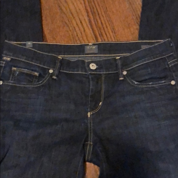 Citizens of Humanity dark denim low cut jean pants - Picture 2 of 4